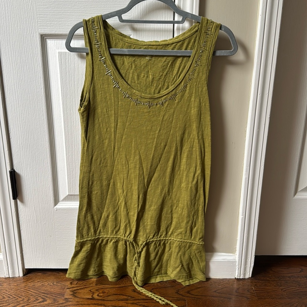 LOFT Olive Green Sleeveless Top